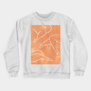 Burnt orange female legs Crewneck Sweatshirt